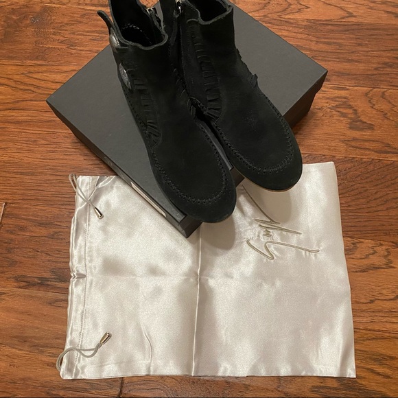 Giuseppe Zanotti Dalila Suede Fringe Boots - Picture 12 of 14